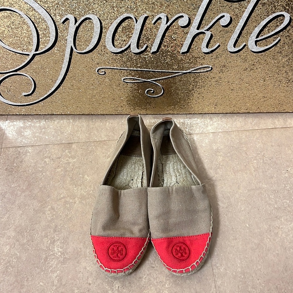 Tory Burch espadrilles, size 8
